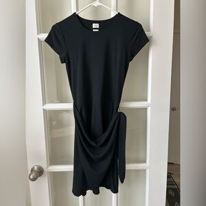 Wilfred Black Dress Small Tie Waist
